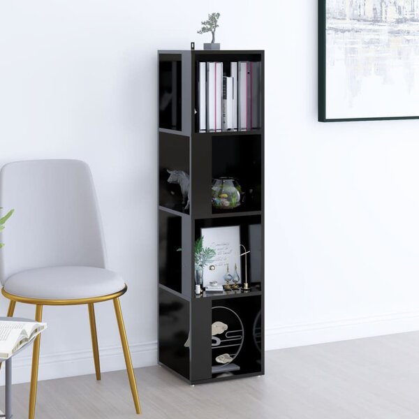 Corner Cabinet Black 33x33x132 cm Engineered Wood
