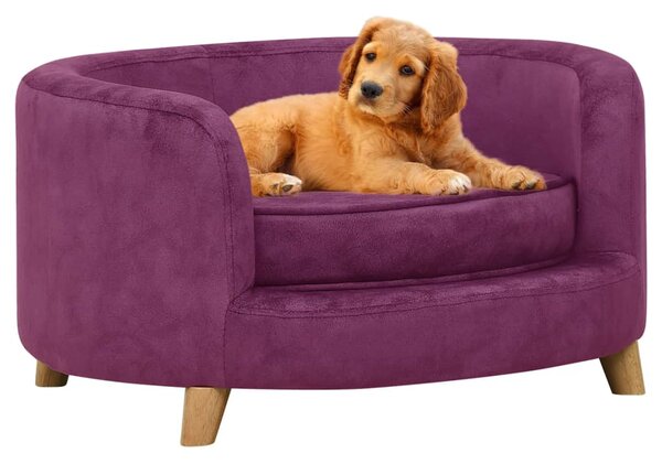 Dog Sofa Burgundy 69x69x36 cm Plush