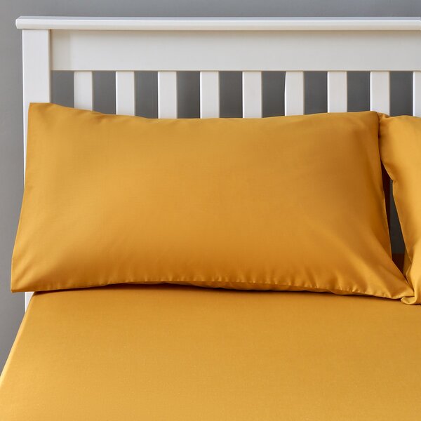The Willow Manor Easy Care Pillowcase Pair - Ochre