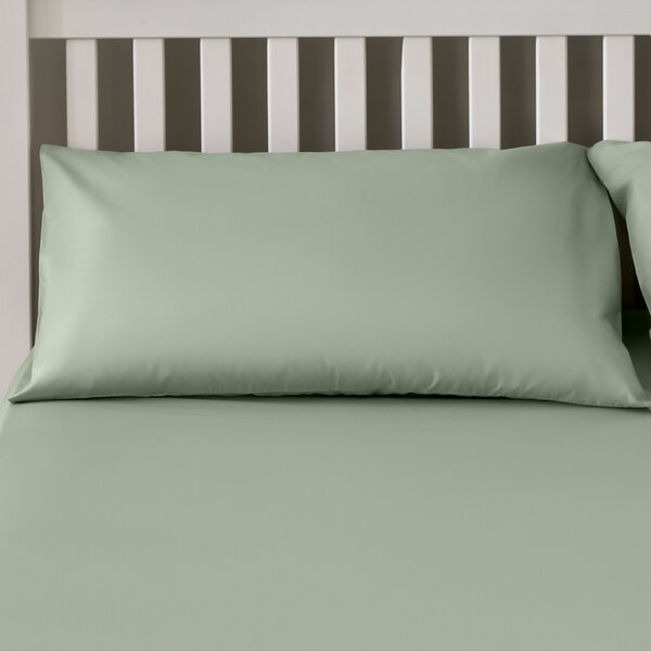The Willow Manor Easy Care Pillowcase Pair - Sage Green