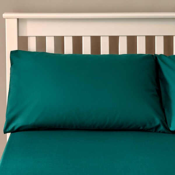The Willow Manor Easy Care Pillowcase Pair - Dark Teal