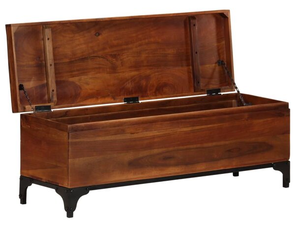 Storage Trunk 110x35x41 cm Solid Acacia Wood