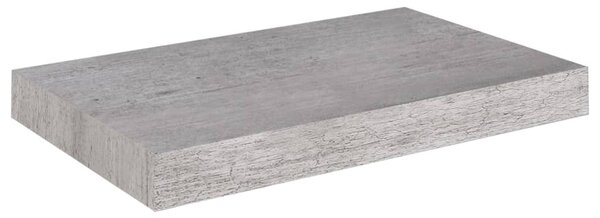 Floating Wall Shelf Concrete Grey 40x23x3.8 cm MDF