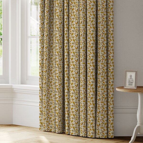 Vercelli Made to Measure Curtains Yellow/White