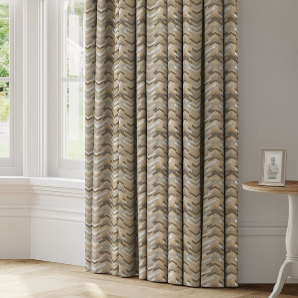 Volta Made to Measure Curtains Brown/Grey