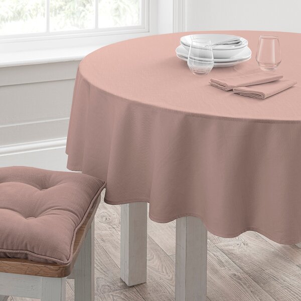 Isabelle Round Tablecloth Pink