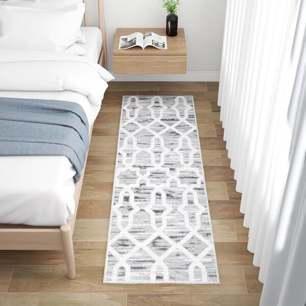Printed Carpet Runner Washable Foldable 60x200 cm Polyester