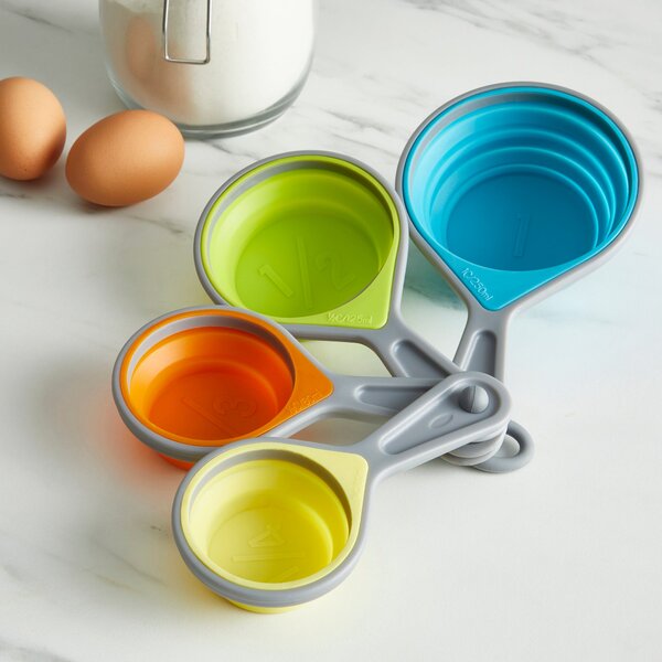 Handy Kitchen Collapsible Measuring Cups Blue/Green/Yellow
