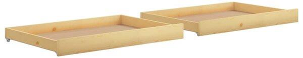 Day Bed Drawers 2 pcs Solid Pinewood