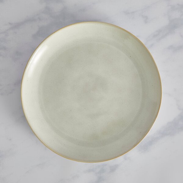 Amalfi Reactive Glaze Stoneware Dinner Plate, White White