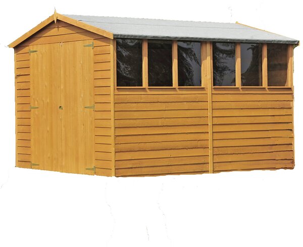 Shire 12x6ft Overlap Garden Shed - Including Installation