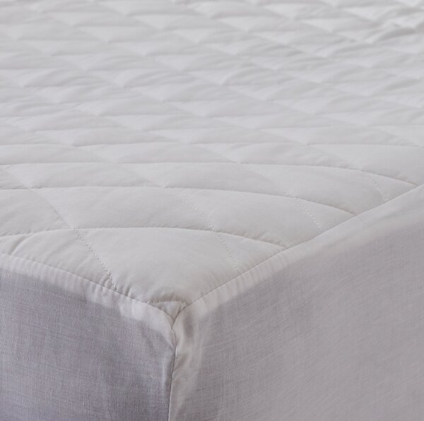 Fogarty Quilted Waterproof Mattress Protector White