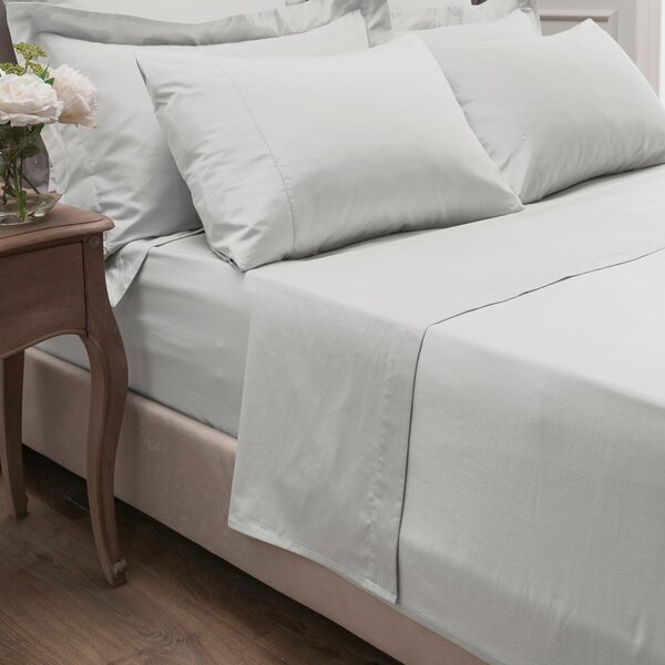 Dorma Smooth & Soft 300 Thread Count Cotton Sateen Flat Sheet