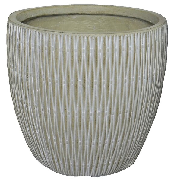 House Beautiful Roma Weave Sand Egg Pot - 44cm