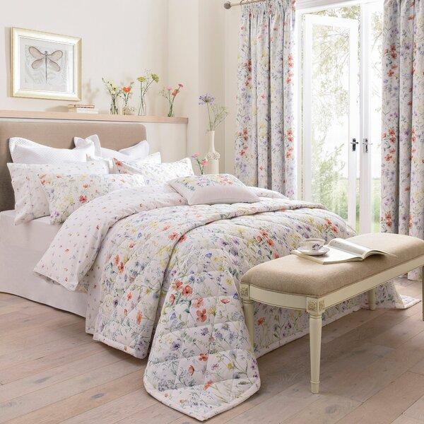 Dorma Wildflower Bedspread White