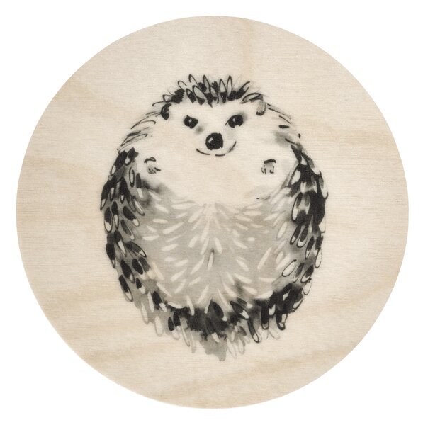 Muurla Teemu Järvi x Muurla glass coaster Ø10 cm Hedgehog