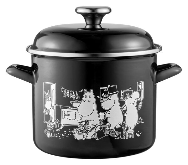 Muurla Moomin enamel pot high lid 3.5 L The Kitchen