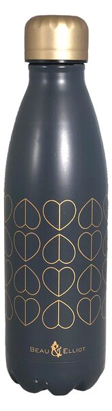 Beau and Elliot Dove 500ml Insulated Drinks Bottle Blue and Gold