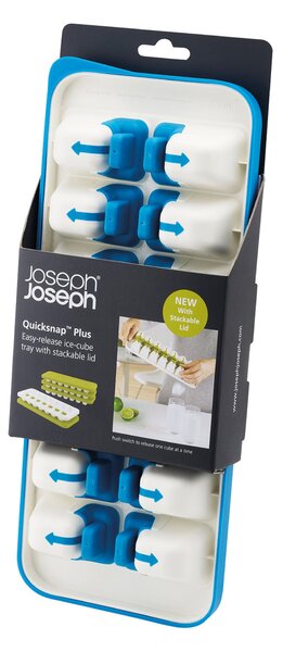 Joseph Joseph Quicksnap Plus Ice Cube Tray White and Blue