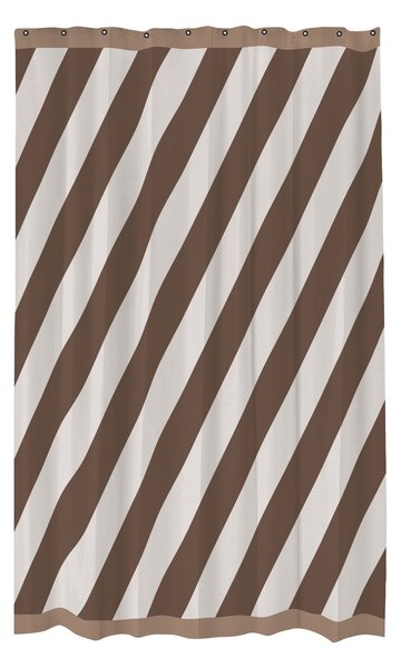 Mette Ditmer Diagonal shower curtain 150x200 cm Chocolate