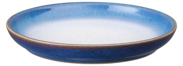Denby Imperial Blue Haze Stoneware Small Coupe Plate Blue/White