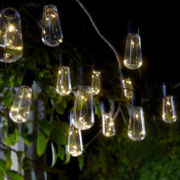 10 Solar Lightbulb String Lights