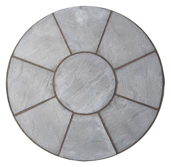 Stylish Stone Chantry Circle Paving Kit 1.5m Graphite