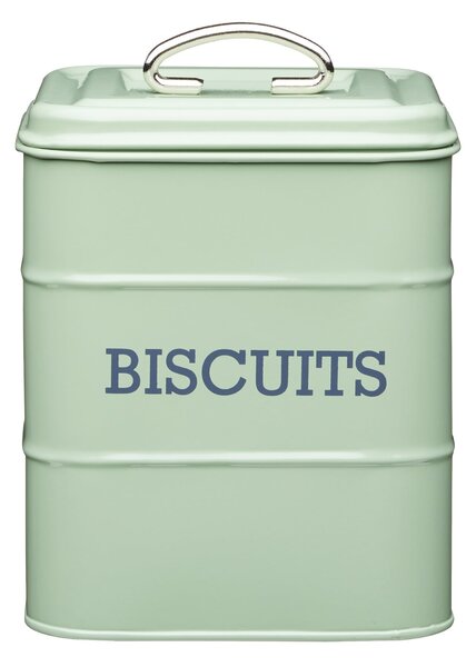 Sage Biscuit Storage Tin Green