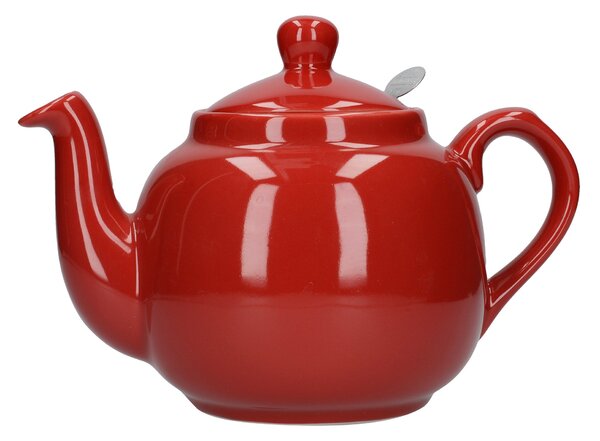 Red Farmhouse Teapot Red
