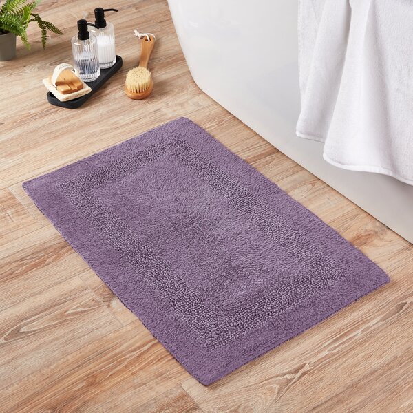 Super Soft Reversible Lavender Bath Mat Lavender (Purple)