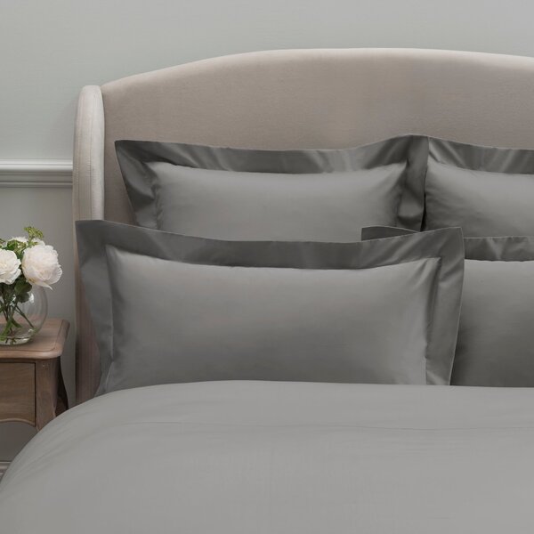 Dorma 300 Thread Count 100% Cotton Sateen Plain Kingsize Oxford Pillowcase Beige