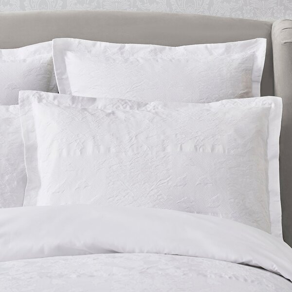 Dorma Purity Kempley White Continental Pillowcase White