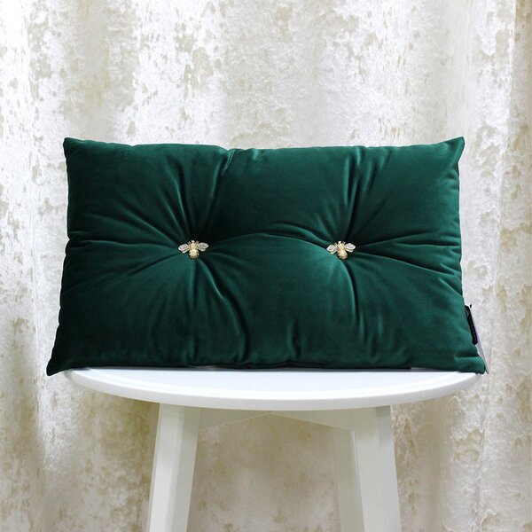 Bumble Cushion Green and Gold