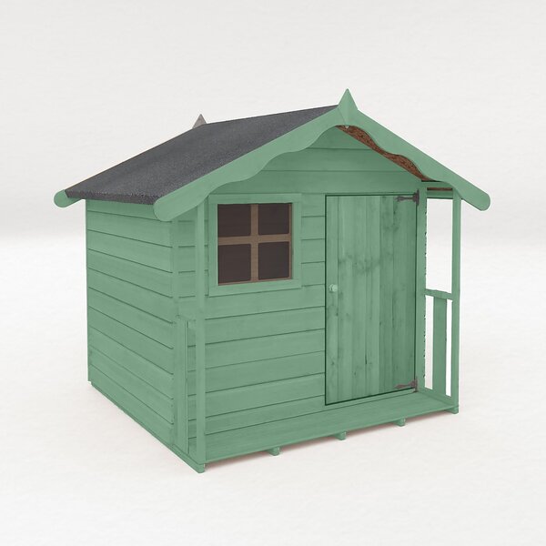 Country Living 5ft x 5ft Premium Hixon Playhouse Painted + Installation - Aurora Green