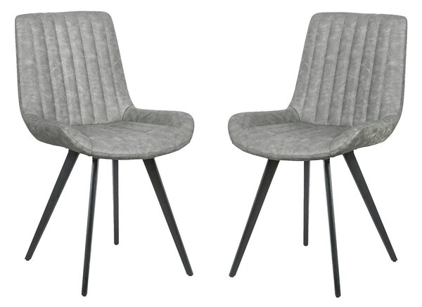 Dalston Dining Chair - Set of 2 - Silver