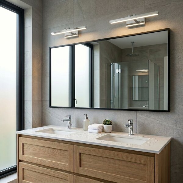 Bathroom LED wall sconce APP1858-1W 60 cm Chrome