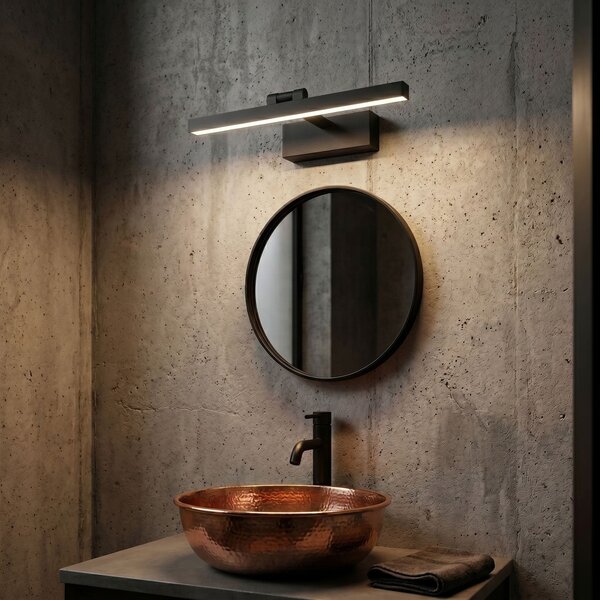 Bathroom LED wall sconce APP1866-1W 40 cm Black