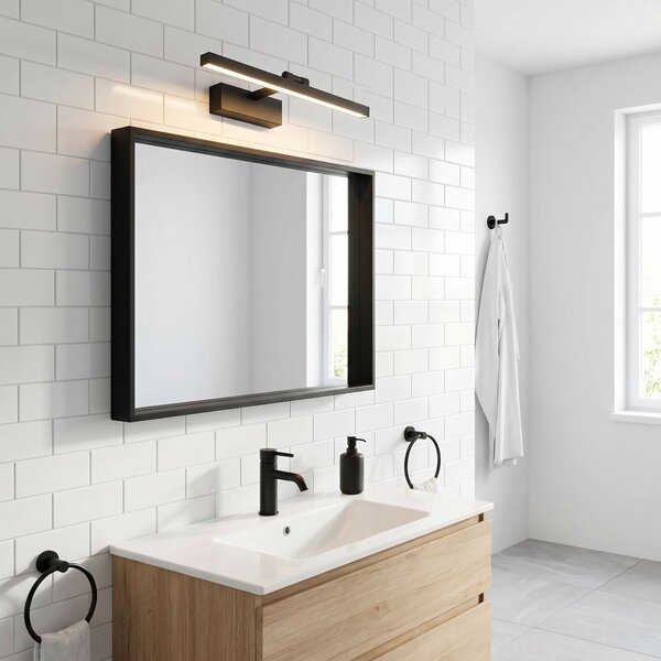 Bathroom LED wall sconce APP1866-1W 40 cm Black