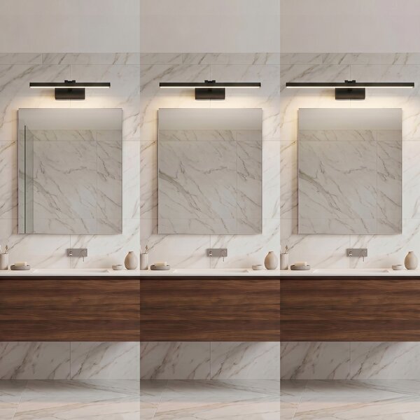 Bathroom LED wall sconce APP1868-1W 80 cm Black