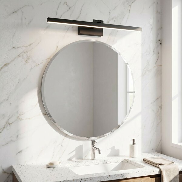 Bathroom LED wall sconce APP1867-1W 60 cm Black