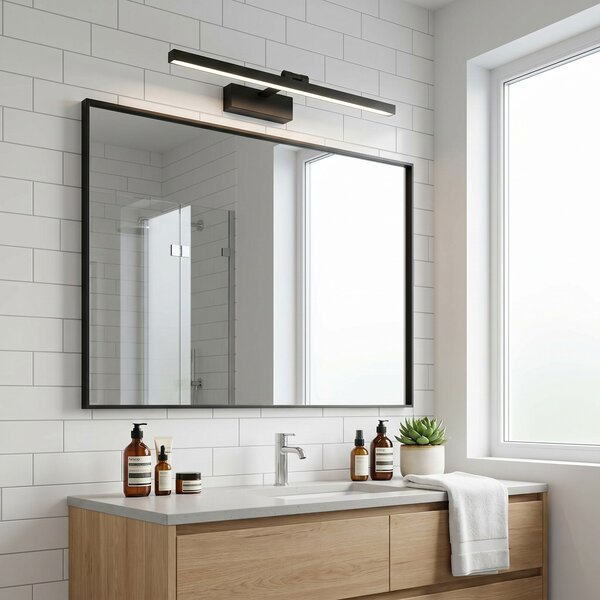 Bathroom LED wall sconce APP1867-1W 60 cm Black