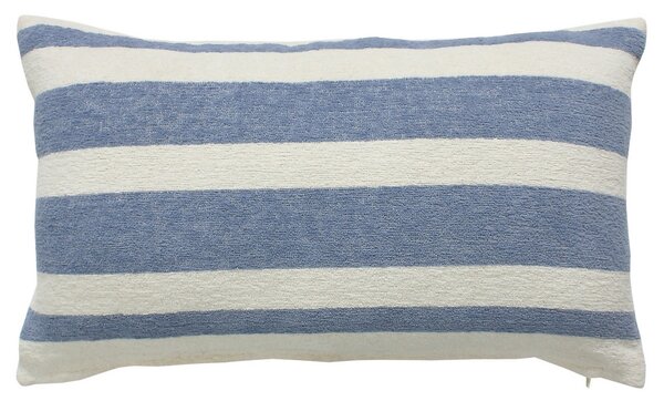 Chenille Cushion - Stripe Slate - 30x50cm