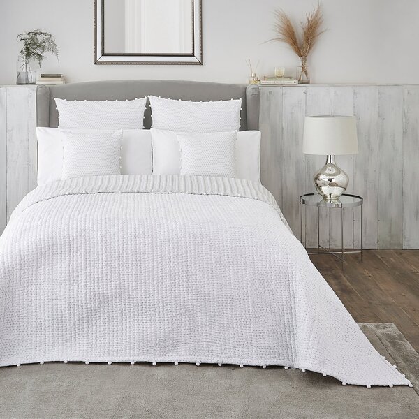 Dorma Coddington White Bedspread White
