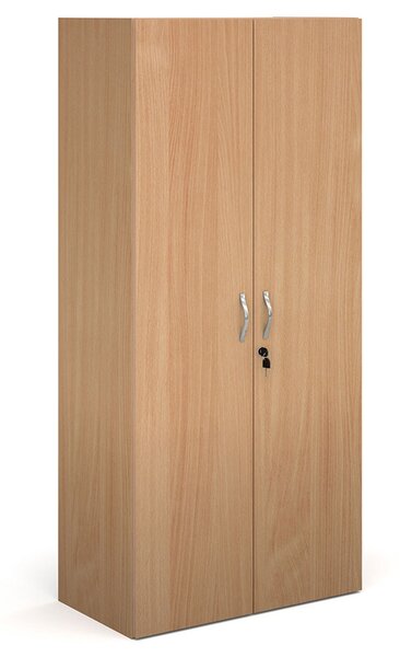Value Line Classic+ Double Door Cupboard, 3 Shelf - 76wx39dx163h (cm), Beech