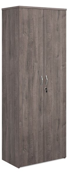 Tully Double Door Cupboards, 5 Shelf - 80wx47dx214h (cm), Grey Oak