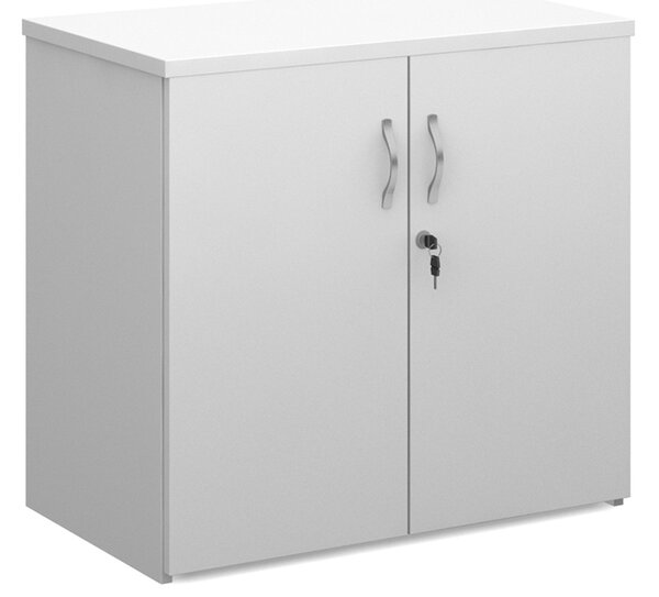 Tully Double Door Cupboards, 1 Shelf - 80wx47dx74h (cm), White
