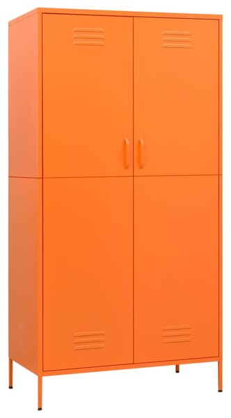 Wardrobe Orange 90x50x180 cm Steel