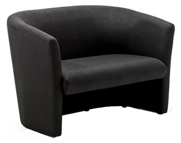 Zola Fabric Twin Tub Sofa (Black)