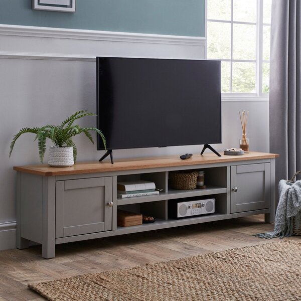 Bromley Grey Extra Wide TV Stand Grey