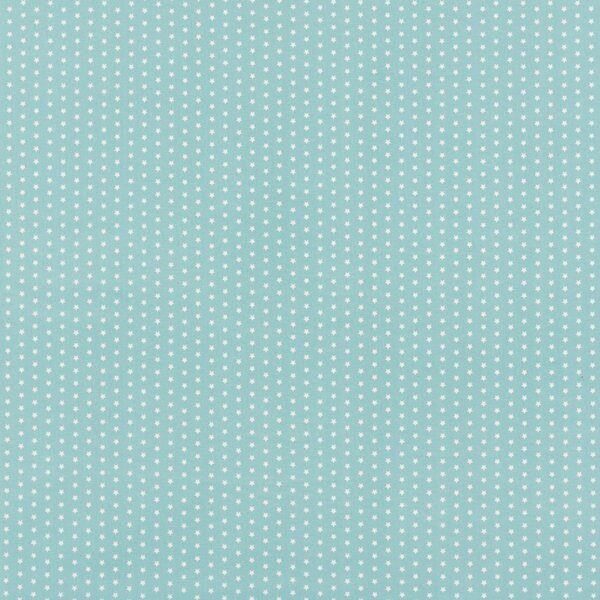 By the Metre Twinkle Teal PVC Blue/White